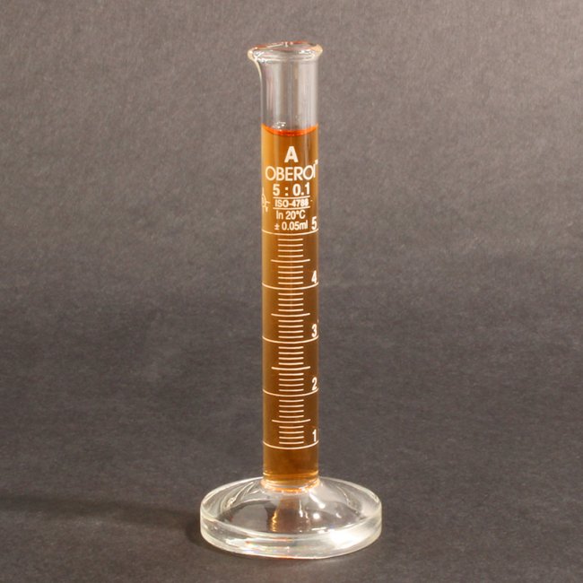 5 ml Graduated Cylinder, Round Base, Class A
