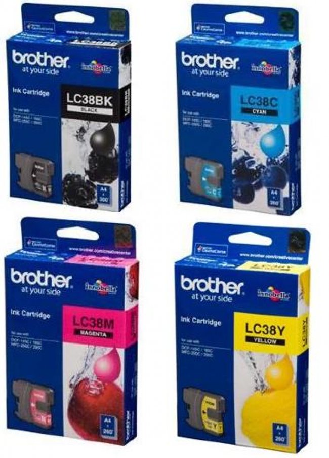 ตลับหมึก LC-38 BK,C,M,Y