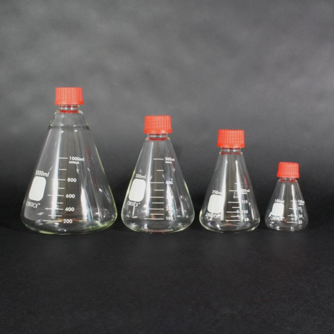 Erlenmeyer Flask with Screw Cap,  Graduated