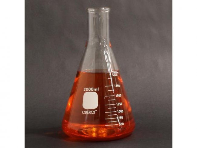 2000 ml Erlenmeyer Flask, Narrow Neck, Graduated