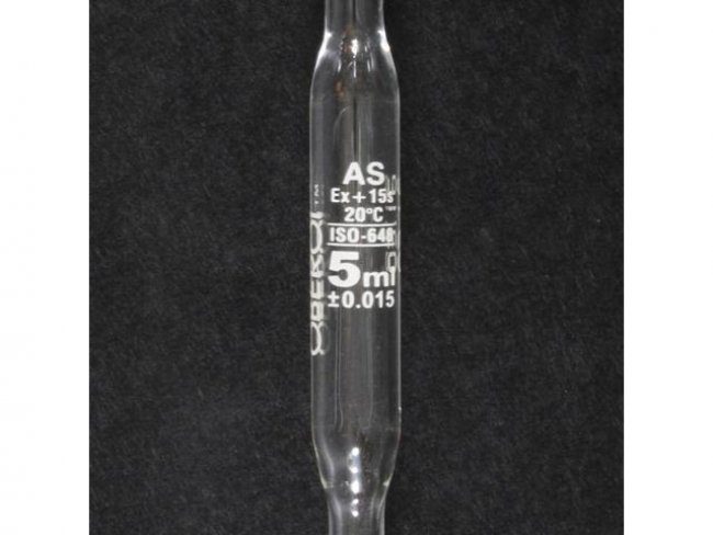 Volumetric Pipette, One mark. Class AS IAW DIN 12691, ISO 648