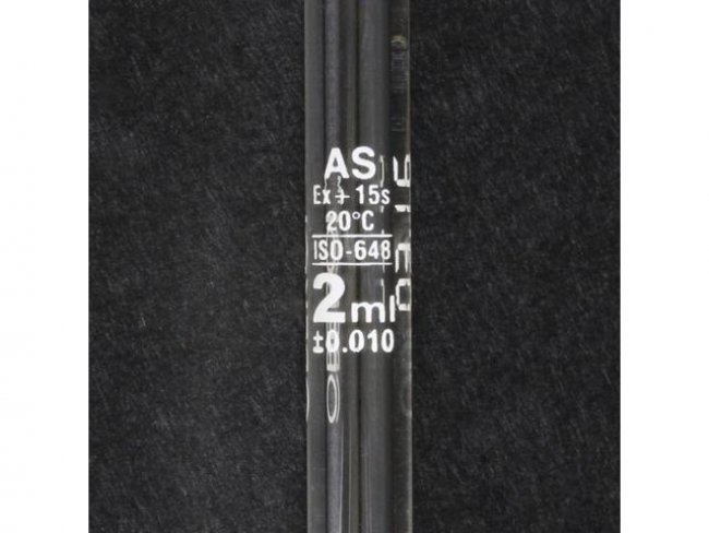 Volumetric Pipette, One mark. Class AS IAW DIN 12691, ISO 648