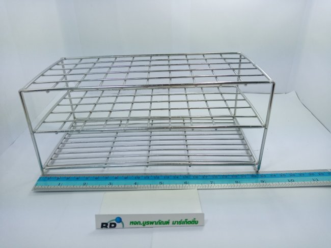 RACKสแตนเลสใส่หลอดเลือดขนาดdia22mm/22*75 50ช่อง