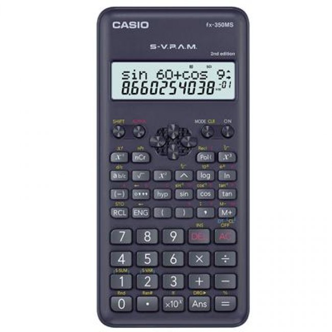 เครื่องคิดเลขวิทยาศาสตร์ ดำ คาสิโอ FX-350MS-2