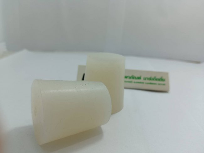 จุกยางซิลิโคน ทนสารเคมีสีขาว ปิดขวด Flask 500 ml